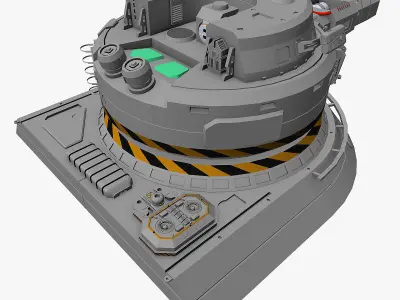 Heavy plasma turret 3D model