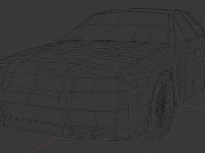 Low Poly gameready Nissan Skyline R32 Free low-poly 3D model