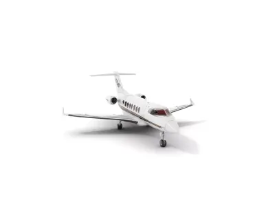 Luxury Private Business Jet Model Pack Low-poly 3D model