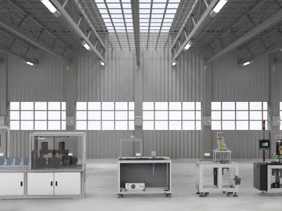 Face mask and N95 mask ear band ultrasonic welding machine 3D model