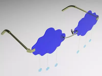 Snowfall Sunglasses 3D model