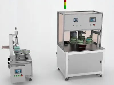N95 mask sealing machine Low-poly 3D model
