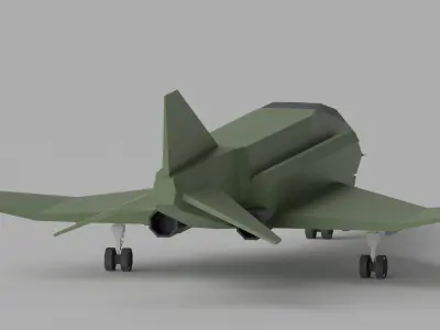 Cartoon McDonnell Douglas F-4 Phantom II 3D model