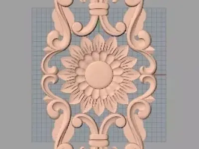 European furniture 3D relief models for CNC wood engraving E153 3D model