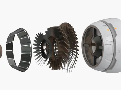 Propulsion Jet Rotor White 3D model