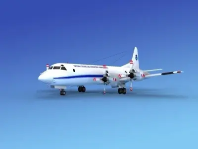 Lockheed P-3 Orion NOAA 3D model