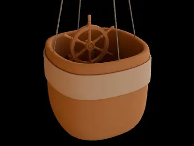 Hot Air Balloon 3D model