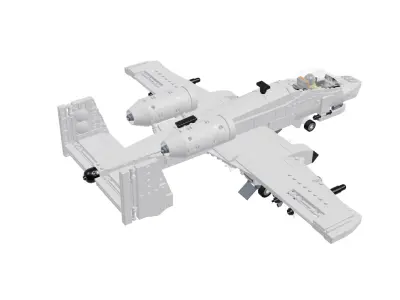 MocBricks3D - A-10 Thunderbolt II Warthog 3D print model