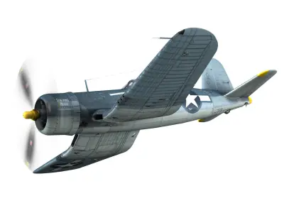 Vought F4U-1A - 042 3D model