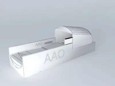 AAO Luxe Class Airplane Seat Free 3D model