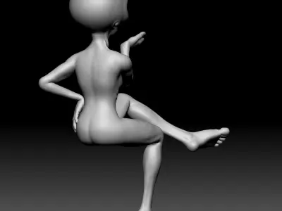 Alien Statue - 0190 3D print model
