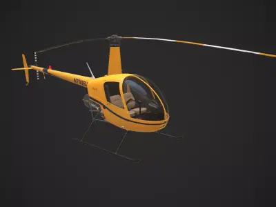 Robinson Helicopter Company R22 Helicopter 3D model