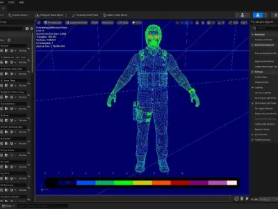 Casual Soldier 14 Low-poly 3D model