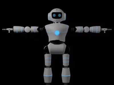 Futuristic Robot High Quality 3D Model 3D model