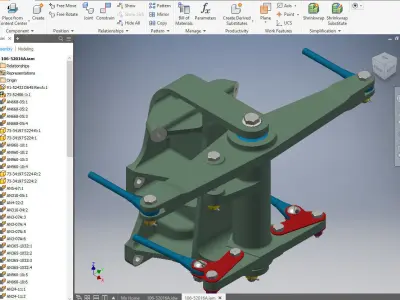 P-51D Mustang Sub Assembly Rudder Steer TW Control Fus Sta 300 3D print model
