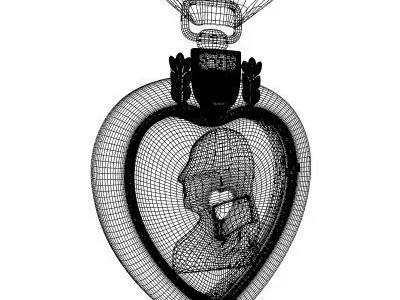 Purple Heart Medal 3D model