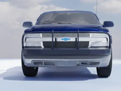 3D rigged car model 3D model