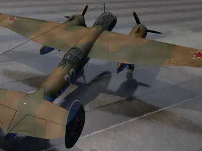 Tupolev TU-2 3D model