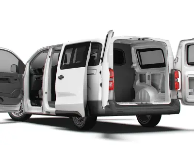 Opel Vivaro Electric CombiVan L3 HQ Interior 2024 3D model