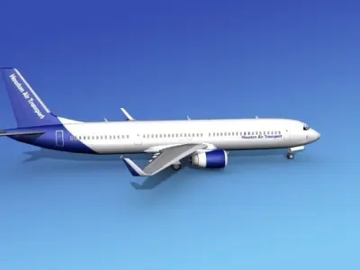 Boeing 737-900ER Houston Transport 3D model