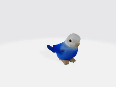 Parrot 3d model Low-poly 3D model