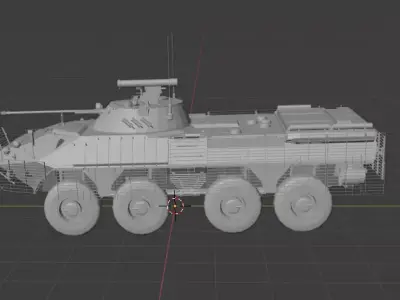 BTR 90 APC Soviet USSR GAZ 5923 Free 3D print model