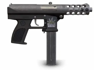 Intratec Tec 9 Low-poly 3D model