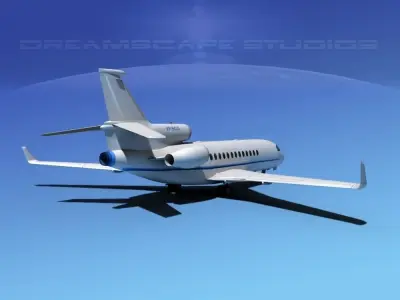 Dassault Falcon 7X V03 3D model