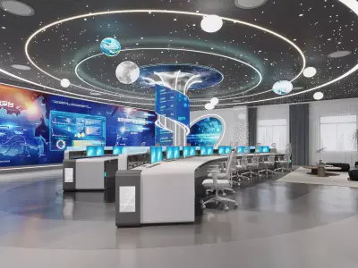 Sci-fi office 54 3D model