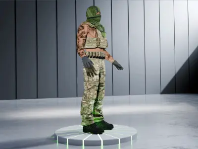 Tommy CHARACTER V2 RIGGED Low-poly 3D model