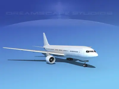 Boeing 777-200 LP SS 3D model