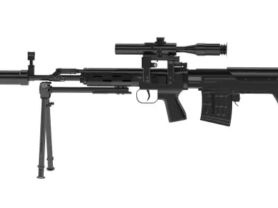 Dragunov SVU 3D model