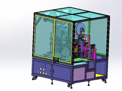 Flexible circuit board thermoforming machine Low-poly 3D model