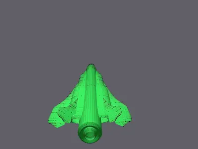 Hypersonic missile Free 3D model