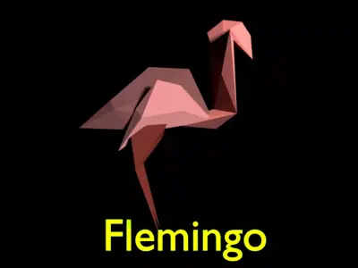 Flamingo Bird 3D model
