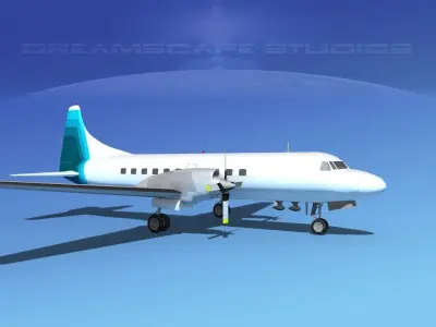 Convair CV-580 Corporate 7 3D model