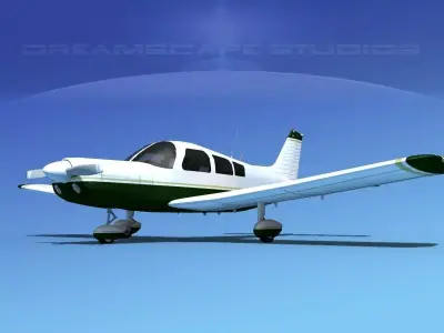 Piper PA-28-235 Cherokee  V02 3D model