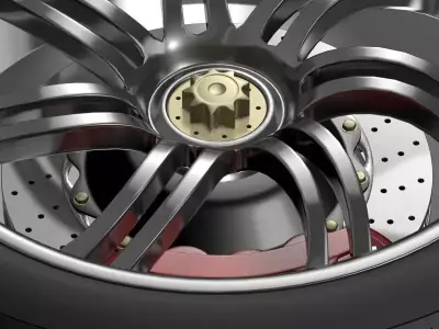 Pagani Huayra wheel 3D model