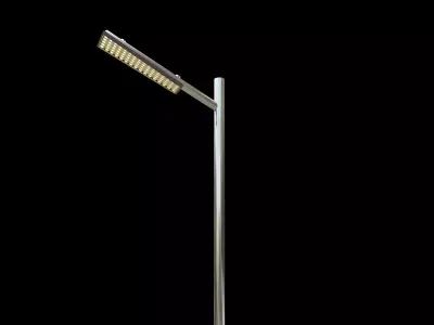 Realistic Street Lamp Post 3D Model Free low-poly 3D model