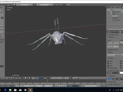 Ant 3D model Low-poly 3D model