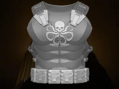 Hydra Armor fan art 3D printable File For Action Figures 3D print model