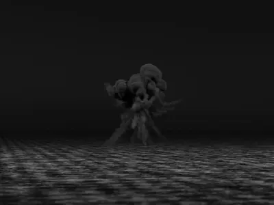 Flak Explosion Pack 3D model 3D model