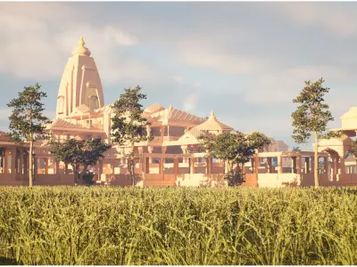 The Ram Mandir Ayodhya A Revered 3D Journey in Unreal Engine 5 3D model