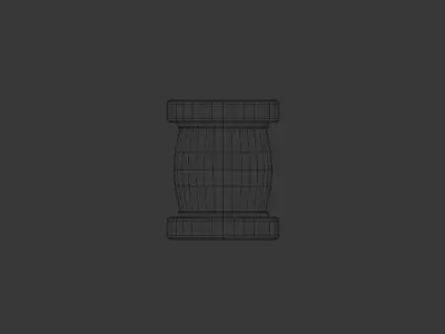 Alien in a Sci-Fi Tube - Low Poly 3D Model Low-poly 3D model