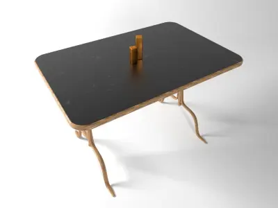 Dining Table 1950 furniture Free 3D model