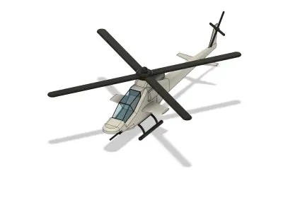 Attack Helicopter 3D print model