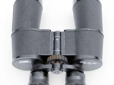 Old binoculars 10x50 3D model