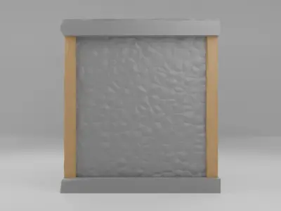 Stone Fireplace  Free 3D print model