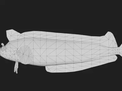 Gunnel Low-poly 3D model