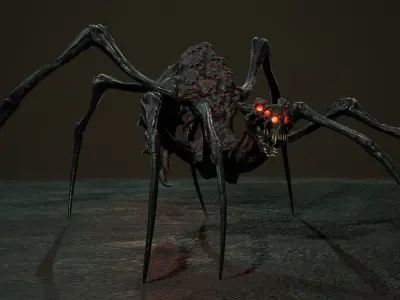 Undeath Spider 1 Low-poly 3D model